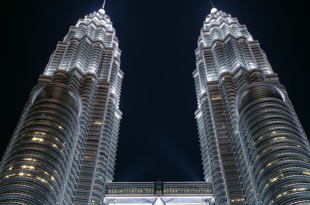 Petronas Towers In Kuala Lumpur, Malaysia