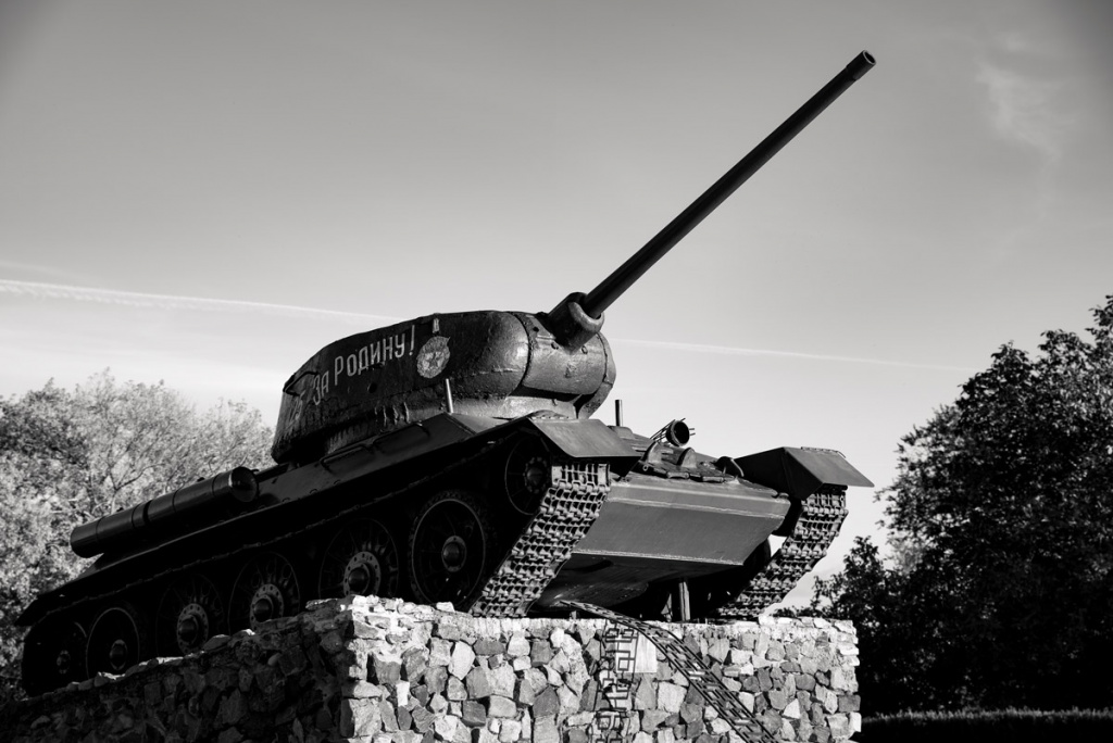 A Old Tank In The City Of Tiraspol, Transnistria