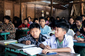 School Class In Myanmar