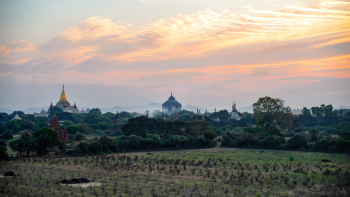 Evening Sky Of The Temples Of Bagan, Myanmar