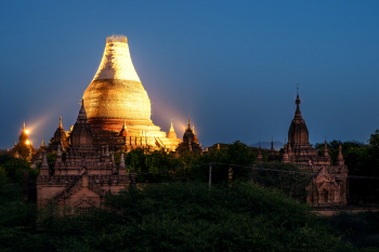Evening Sky Of The Temples Of Bagan, Myanmar