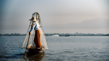 Famous Fishers At Inle Lake, Myanmar