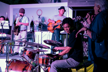Jazz Band At Atlas Bar In Yangon, Myanmar