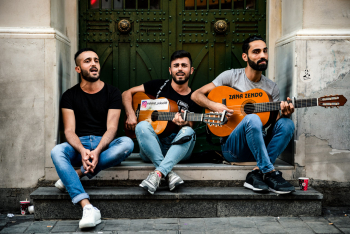 Street Musicians Near Taksim-Square In Istanbul