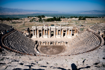 Amphitheater In Hierapolis Near Pamukkale