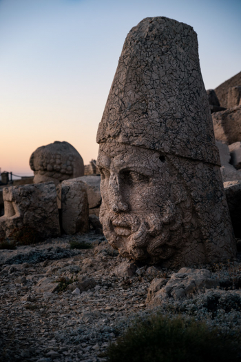 Greek Statue-Heads At Mount Nemrut, Eastern Turkey