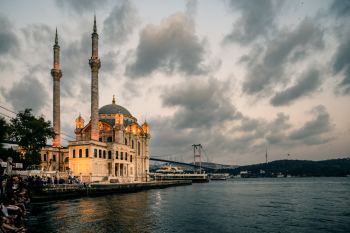 Ortaköy-Mosque In Istanbul In The Evening